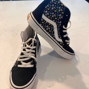 Vans Kids' Black Multicolor Floral High-Tops